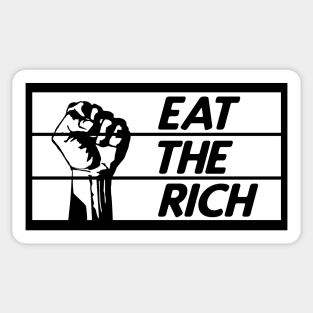 Eat the Rich Revolution Fist Anti-Capitalist Statement Sticker